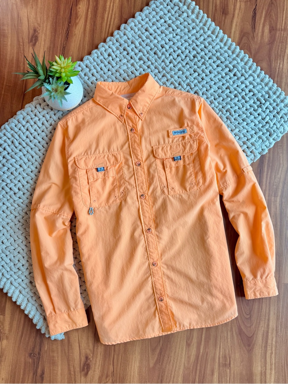 Columbia | Women’s PFG Bahama™ Long Sleeve Fishing Shirt Peach Coral | Small